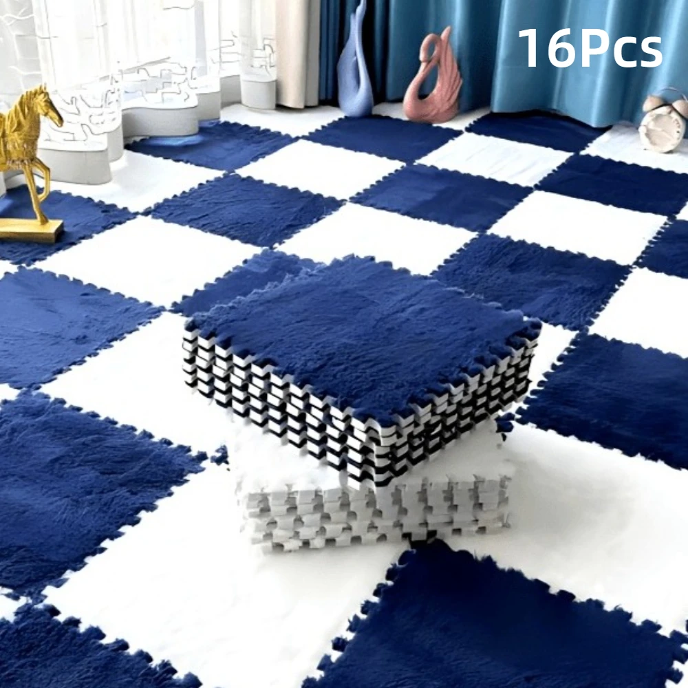 16 Pcs Baby Playmat Set Bedroom Bedside Rug EVA Foam Non Slip Interlocking Mat Carpet for Baby Newborn Tatami Carpet DHDH