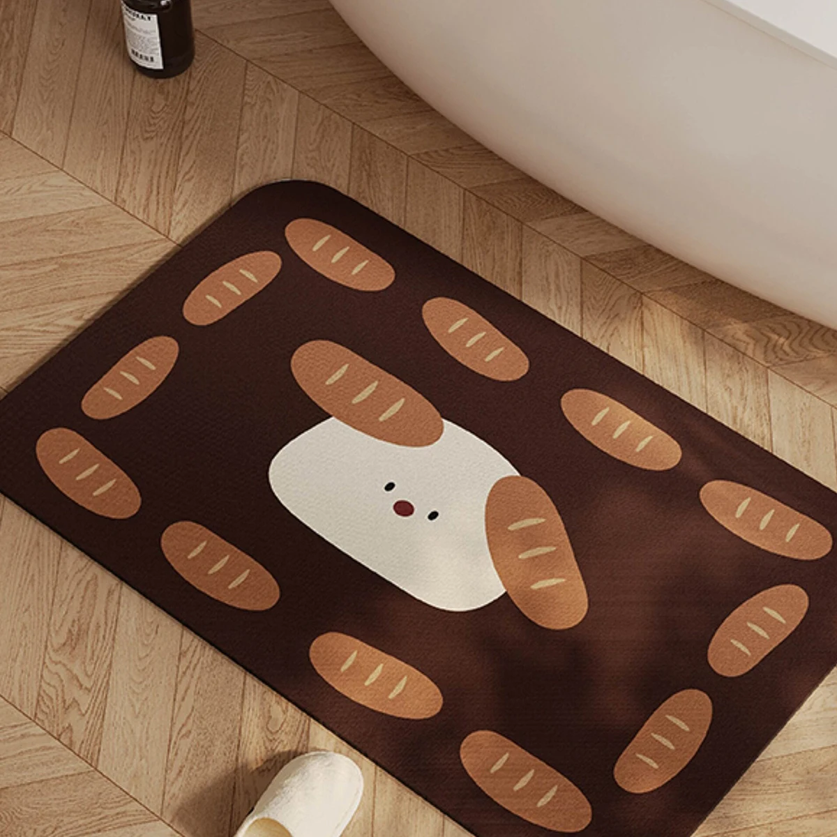 

Bath Carpet Cartoon Creative Design Bathroom Floor Mats Absorbent Quick-drying Diatom Mud Rug PVC Non-slip Toilet Rugs 미끄럼방지매트