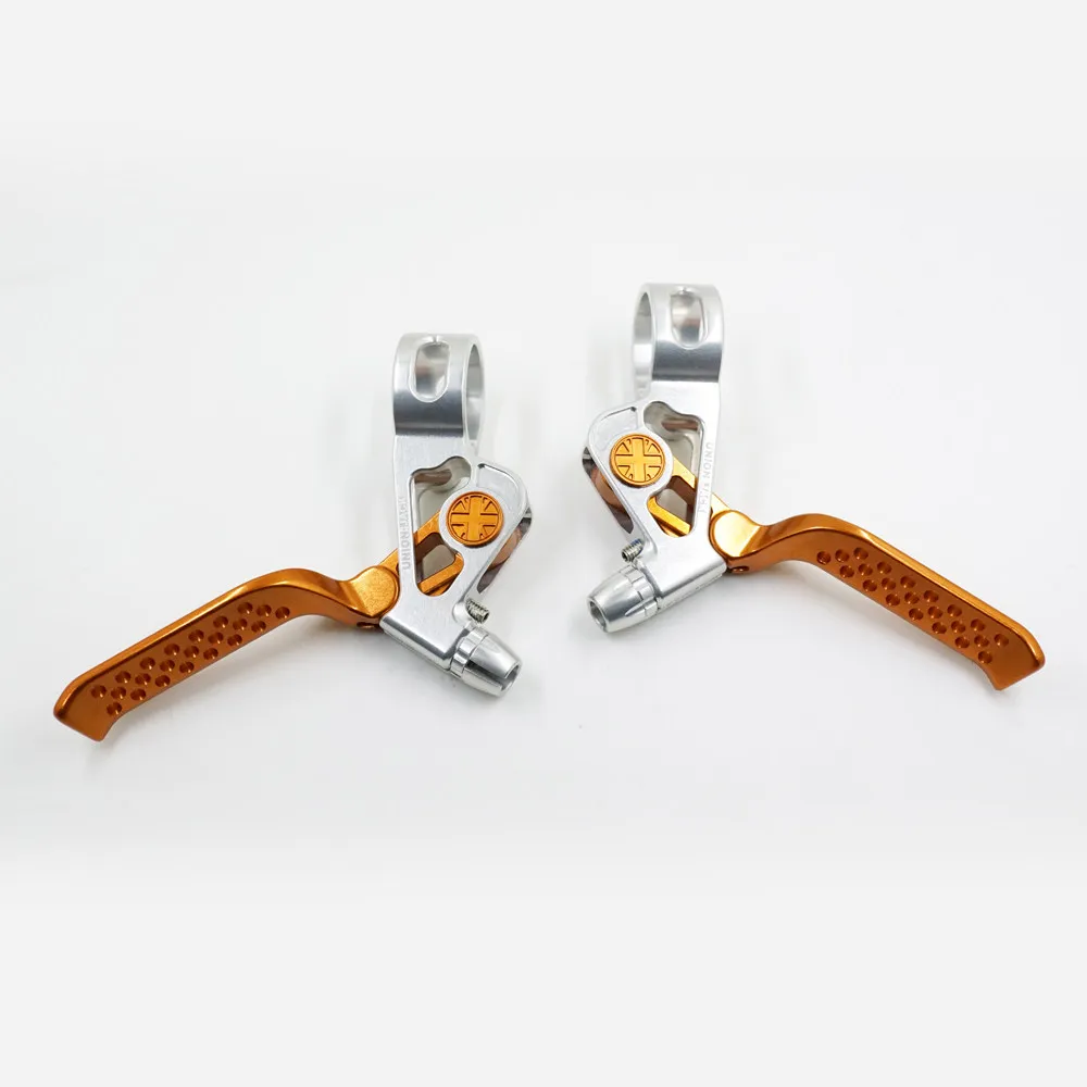 1 Pair UnionJack CNC Aluminum Brake Levers for Brompton Folding Bike Lightweight  Brake Handles 84g/Pair