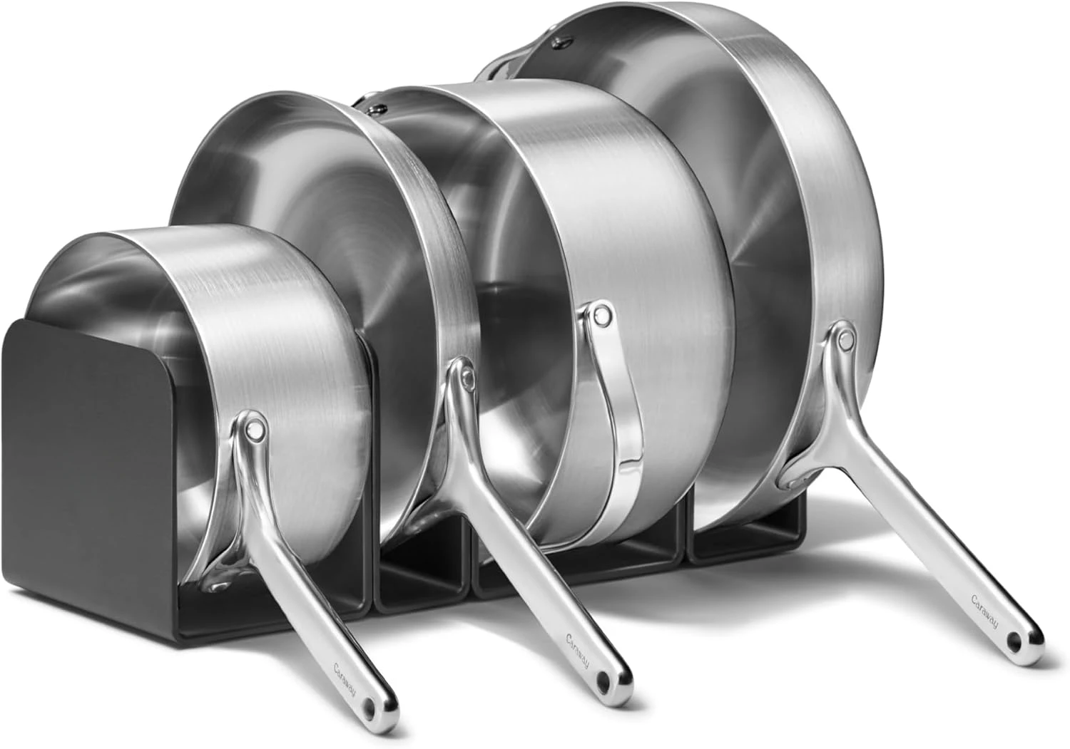 

Stainless Steel Cookware Set (4 Piece) - 5-Ply Stainless Steel Pots & Pans - Includes Fry Pan, Sauce Pan, Sauté Pan