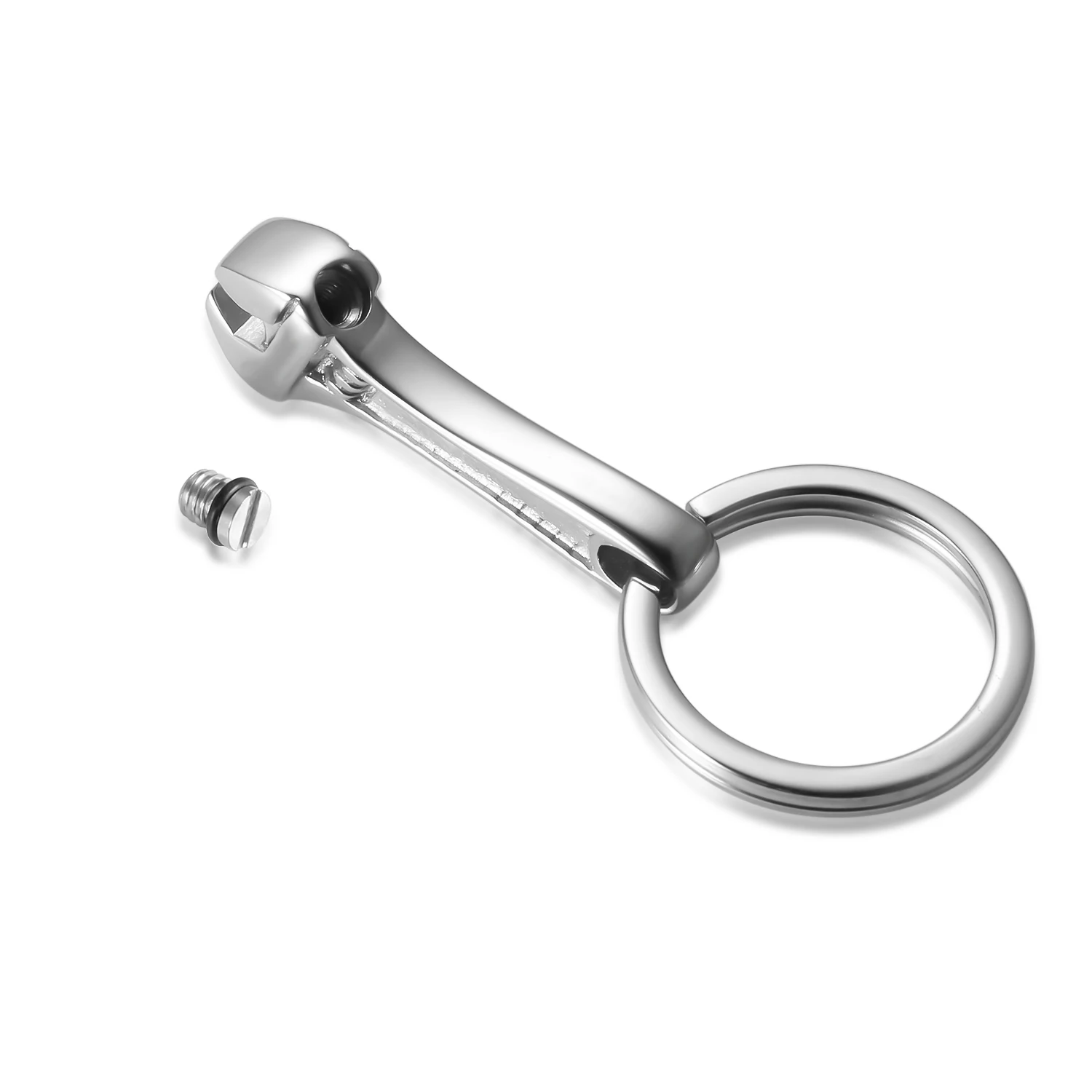 Halskette/Schlüsselanhänger mit Urnenanhänger aus Edelstahl für Schraubenschlüssel – Gedenkschmuck für menschliche Asche, Andenken, Schmuck für die Feuerbestattung – Detail 4