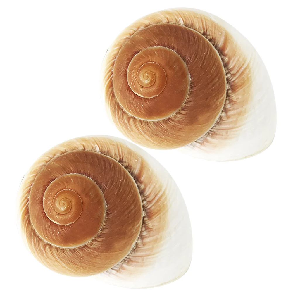 

2pcs Shell Decor Natural Conch Adorn For Home Wedding Craft Landscape Diy Aquarium Desktop Decoration Shell Craft For Landscape