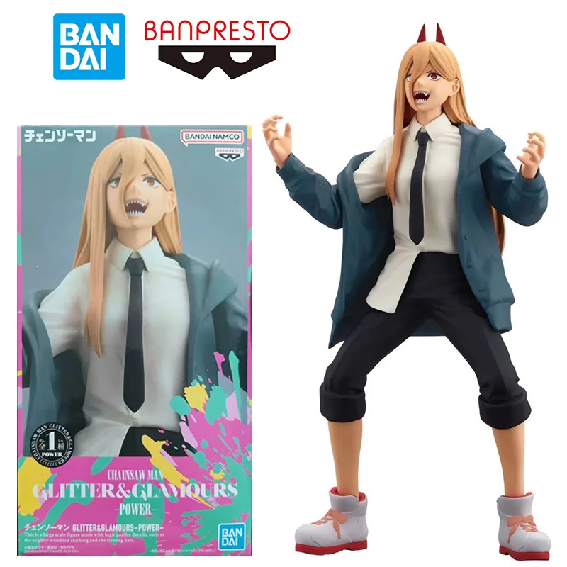 

Bandai Namco Banpresto Chainsaw Man Glitter&Glamours Power 20Cm Anime Original Action Figure Model Toy Birthday Gift Collection