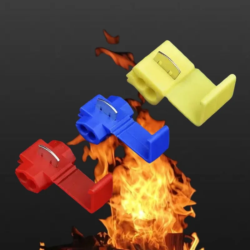 30pcs Wire Cable Connectors Scotch Lock Electric Quick Splice Terminals Crimp Non Destructive Without Breaking Line AWG 22-18