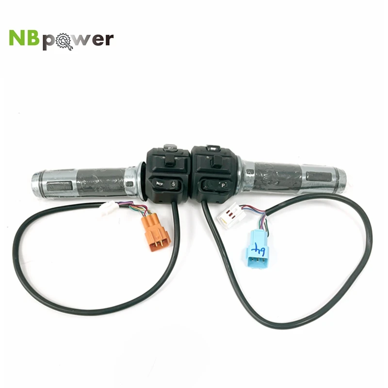 NBpower Multi-function Motorcycle Throttle, Switches for Horn/Lights/3Speed, Suitable for Fardriver Controllers Mainline