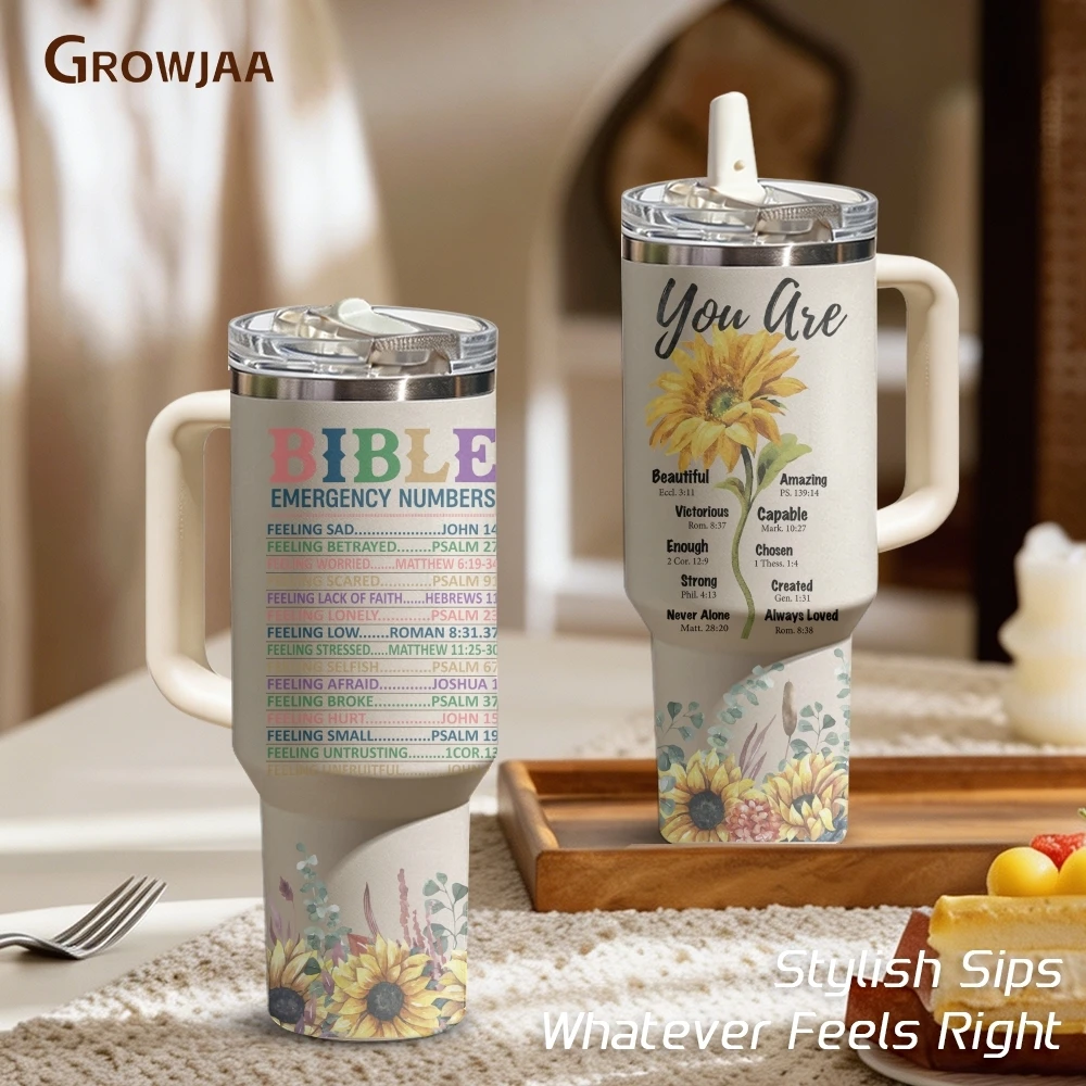 Vacuum Insulated Flask - Kubki termiczne Sunflower Christian Gifts, 40oz,