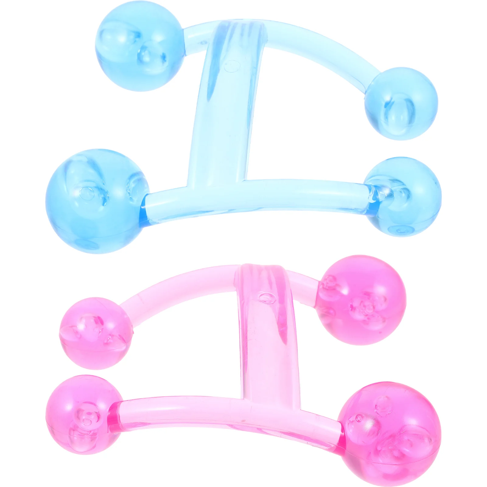 

2 шт. ручной массажер для спины, массажер для шеи, плеч, тела, портативный маленький массажный инструмент, расслабляющий усталость, повышающий кровообращение