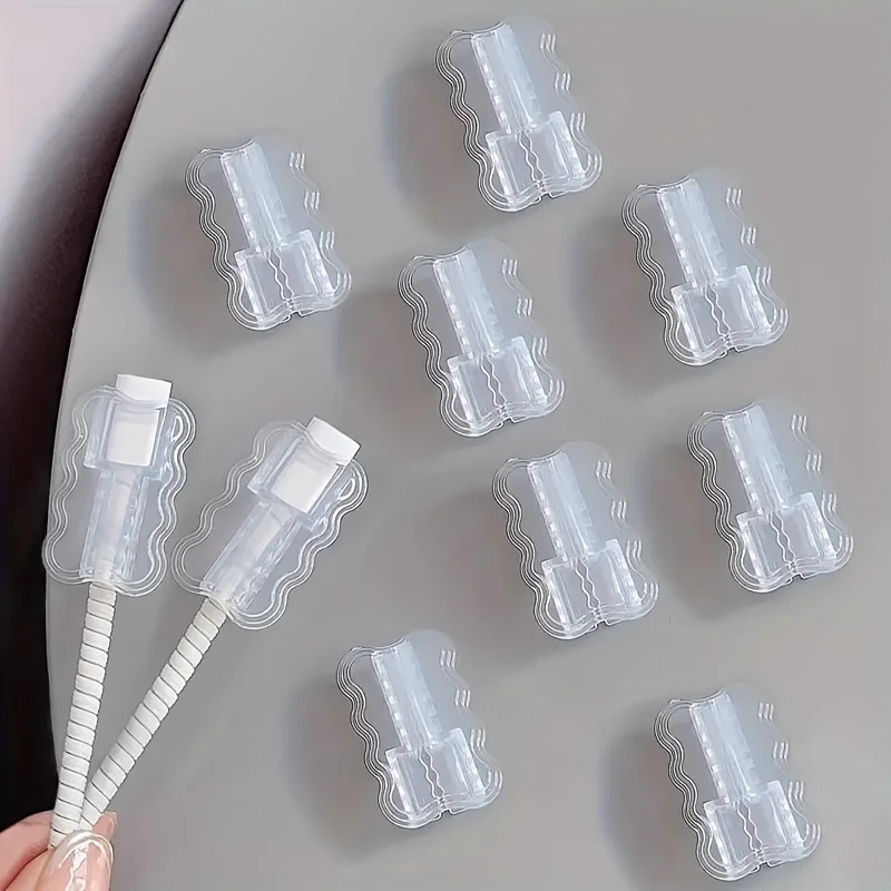 30PCS Data Cable Protector Sleeves Anti-Breakage Cord Saver for Android IPhon Data Cord Clear Case Clip Mobile Phone Accessory