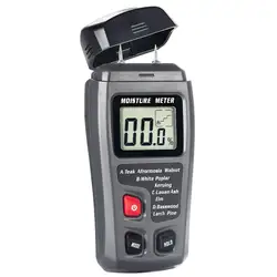 EMT01 two-pin digital wood moisture meter 0~99.9% wood moisture meter LCD display wood moisture detector wood moisture tester