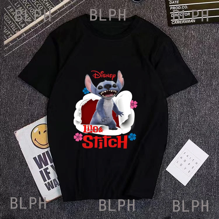 ¡El subpago debe incluido! Camiseta Disney Stitch, lo mismo top deportivo de moda para adultos y niños