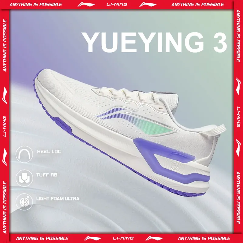 Li-Ning Men YUEYING 3 Cushion Running Shoes Cushion LIGHT FOAM ULTRA LiNing Sports Shoes Support Wearable Sneakers ARHT019