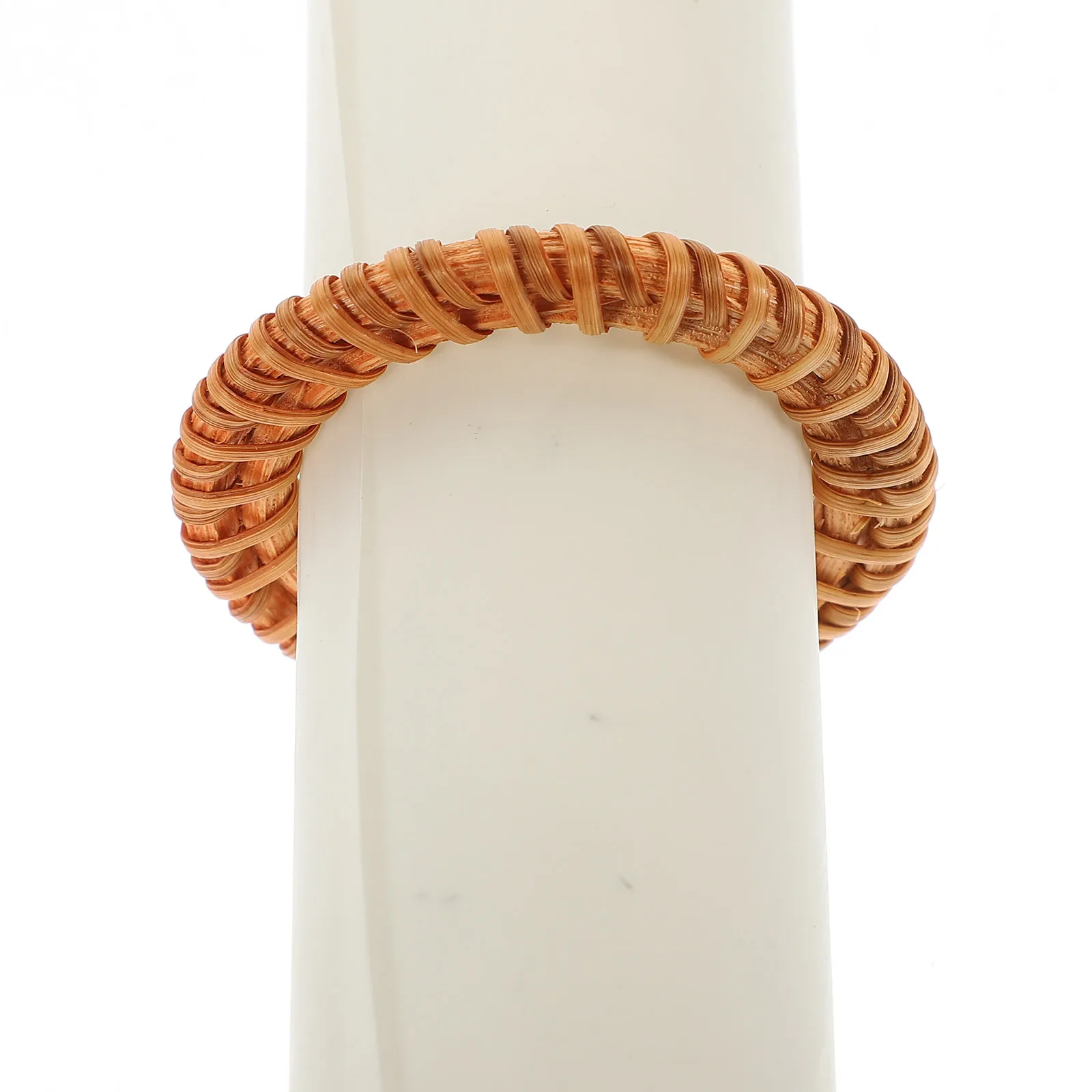 

6Pcs Wooden Napkin Rings Rustic Woven Tableware Decor Wedding Party Rattan Napkin Rings Serviette Ring Holiday Table Decor