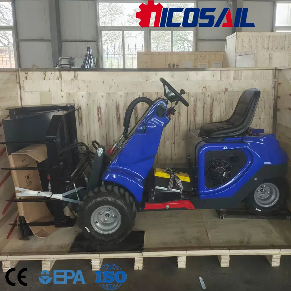 

CE Certified Euro 5 3 Wheel Skid Steer Loader Compact Mini Loader for EU Construction Market