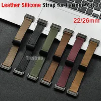 Leather Silicone Watch Band For Garmin Fenix 7x 7 6 6x Pro 5x 5 Plus Strap QuickFit Wristband Forerunner 935 Smartwatch Bracelet