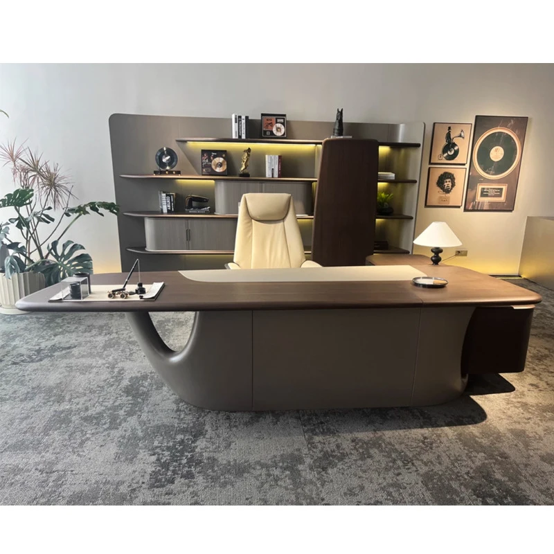 

, , Simple Modern Manager , Supervisor And Chair Set, Office Furniture, CEO Desk, Executive De