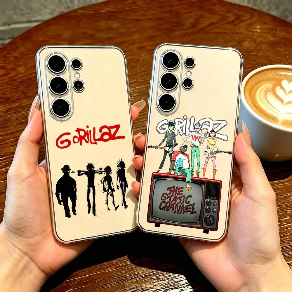 Rock Band G-Gorillaz  Phone Case For Samsung S25,S24,S21,S22,S23,S30,Ultra,S20,Plus,Fe Transparent Cover