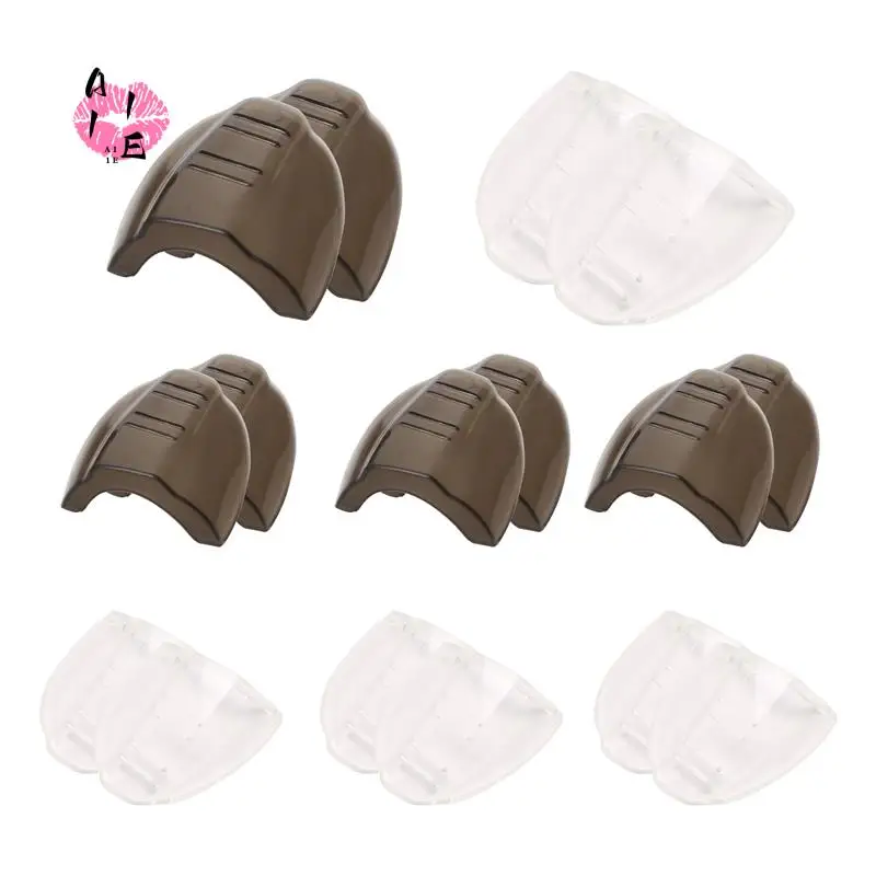 

A11E-8 Pairs Safety Eye Glasses Side Slip Clear Flexible Slip On Shield Fits Small Medium Eyeglasses