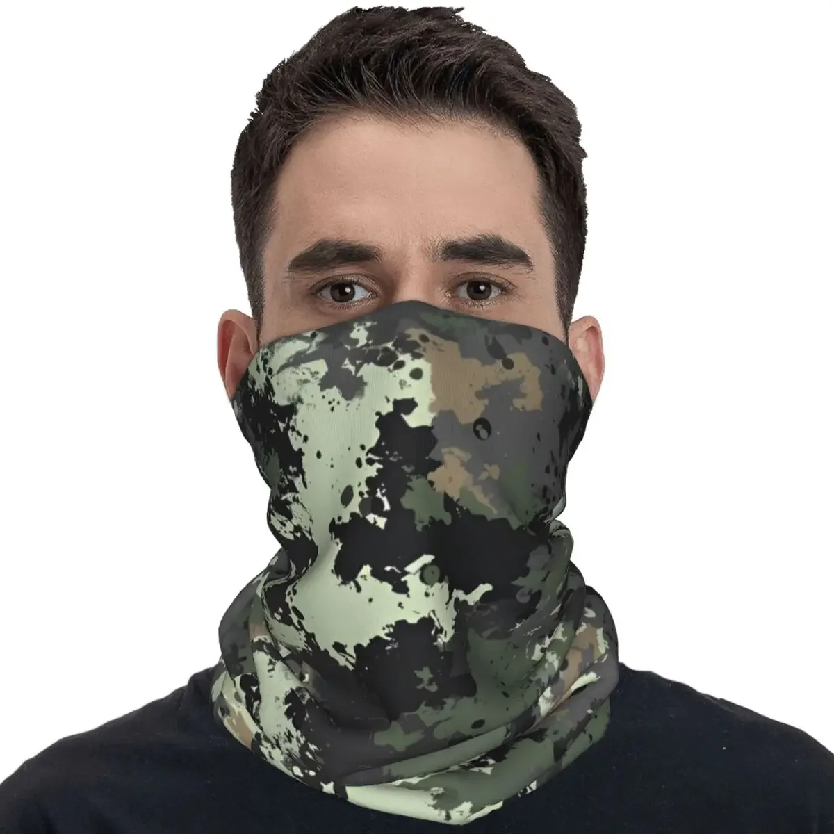 Outdoor Sports Balaclava Flecktarn Camouflage Bicycle Mask Seamless Soft Face Mask Funny Riding Fishing Protection Scarf Bandana