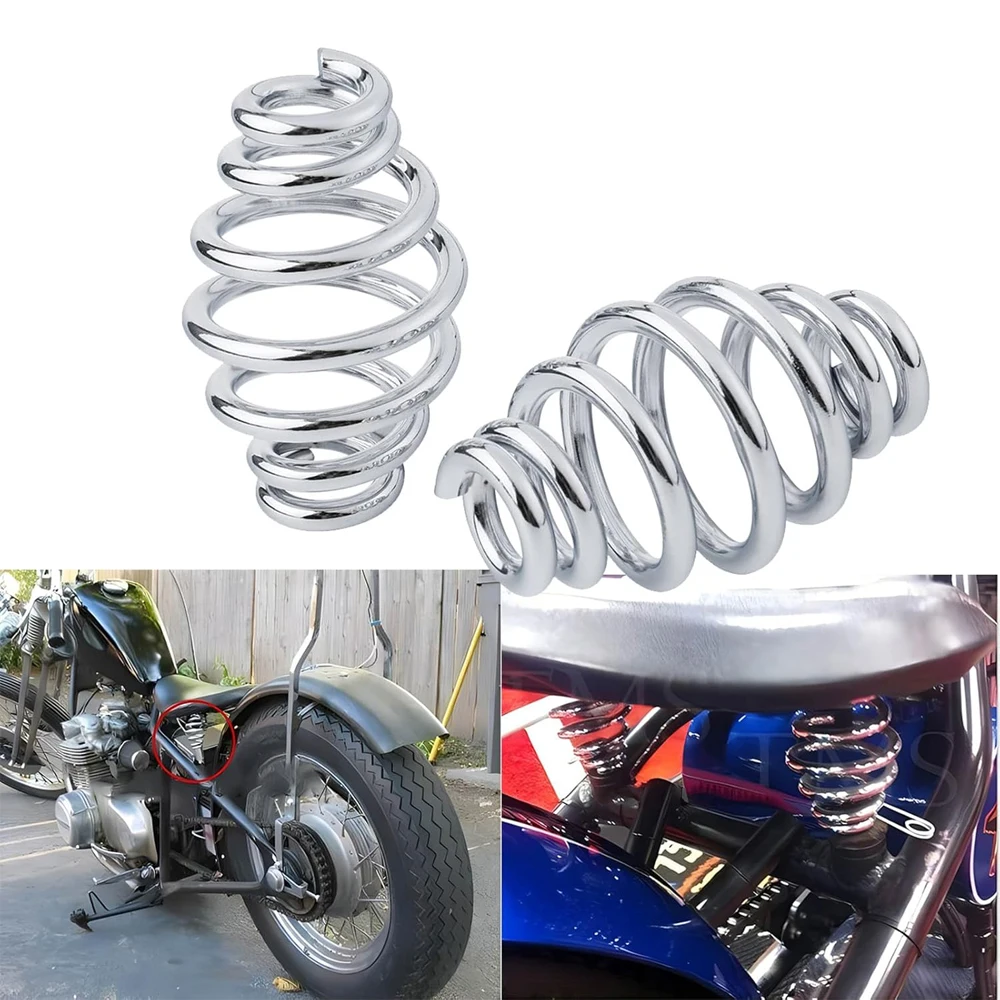 

Мотоциклетный 3-дюймовый ствол со спиральной пружиной сиденья для Harley Honda Kawasaki Yamaha Suzuki Triumph Bobber Chopper Softail