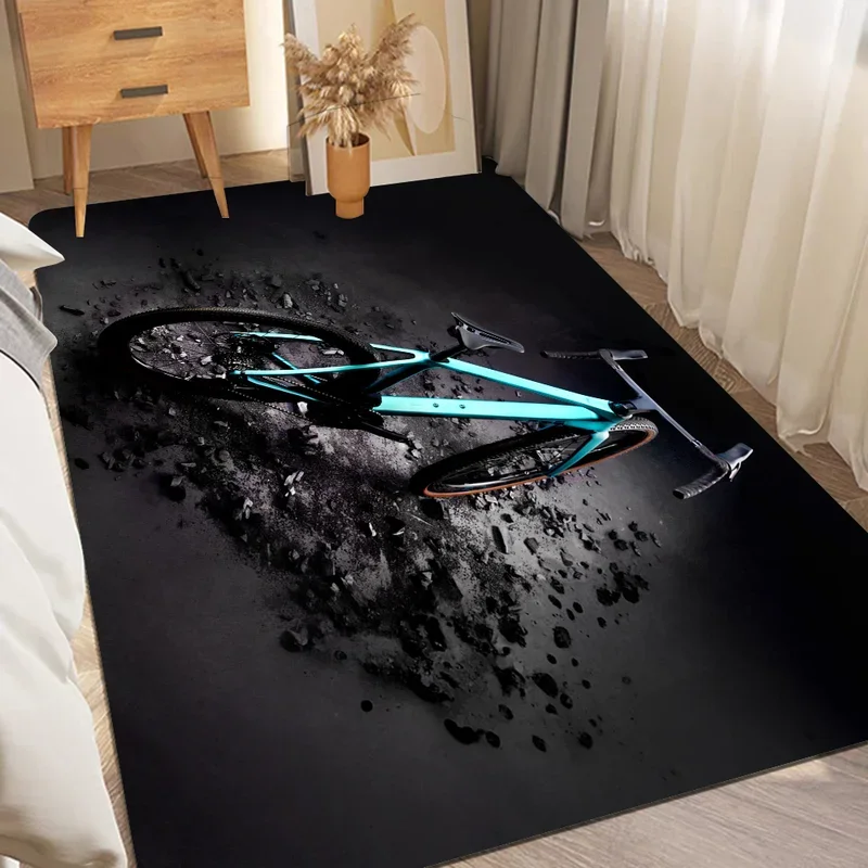 B-BianchiS Bicycle Mountain Bike Floor Mat Floor Mat INS Style Soft Bedroom Floor  Laundry Room Mat Anti-skid Household Carpe@0