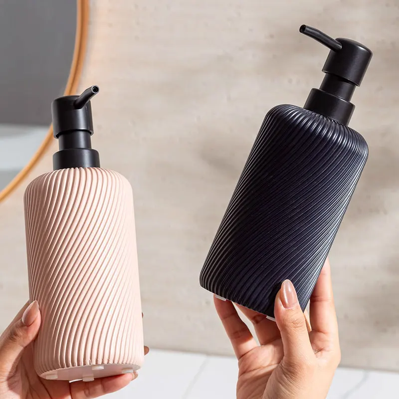 

450ml soap dispenser spiral lotion bottle resin hand sanitizer toilet press bottle hotel shampoo bath gel separate bottles