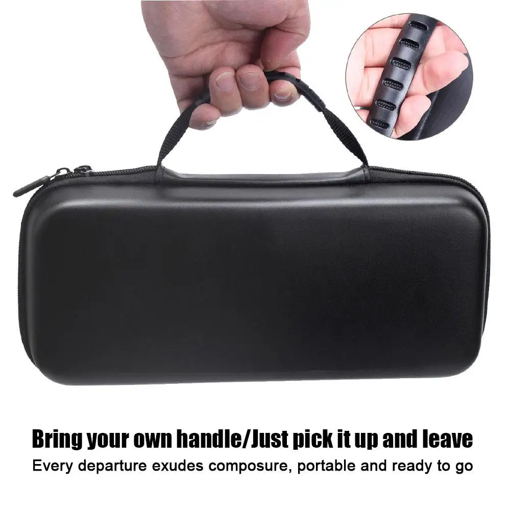 Handheld Storage Bag For AYN Odin 2 Portable EVA Leather Texture Protective Case Anti-shock/fall Protection Game Console Handbag