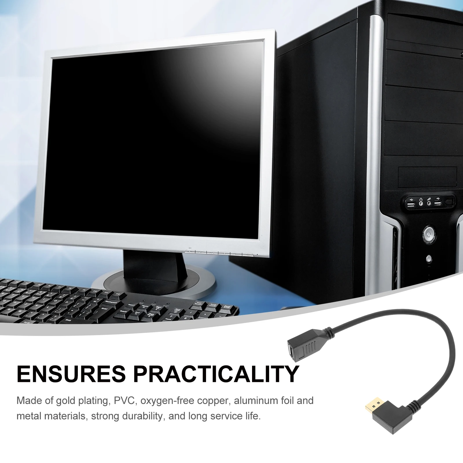 

Displayport Extension Cable Laptop Monitor The Host Male Extender Pvc Thread Quilt