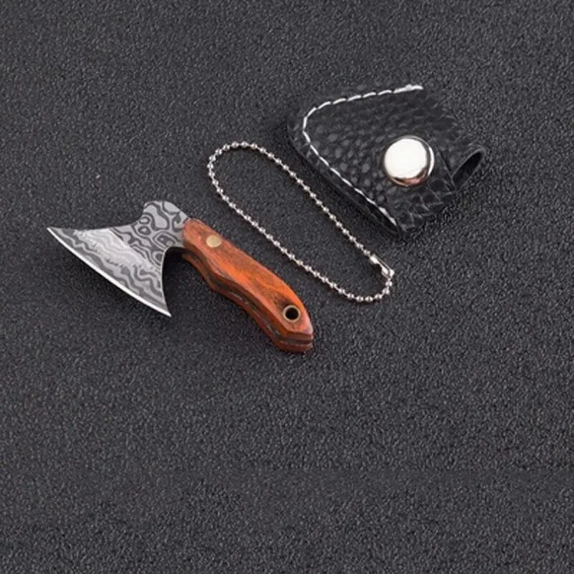Mini Axe Keychain Box Opener Parcel Tape Cutter Solid Metal Blade Package Opener Tool For Daily Use