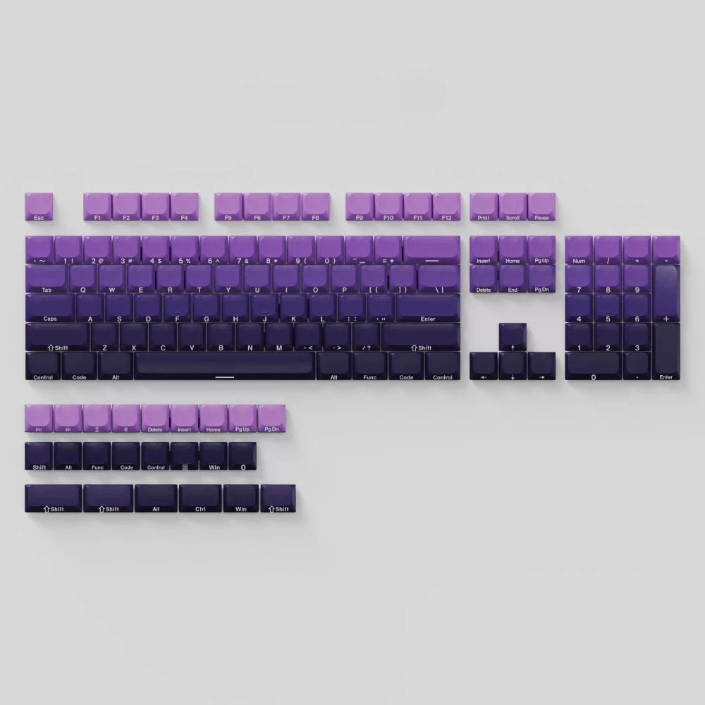 

Side Carving Low Profile Switch Keycaps Customized PBT Artisan Point Keycap OEM Profile 131 Keys Mechanical Keyboard Accessories