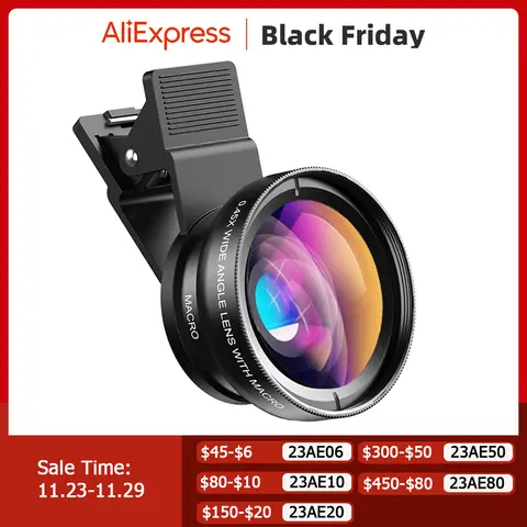 Phone Lens Kit 0.45x Wide Macro APEXEL