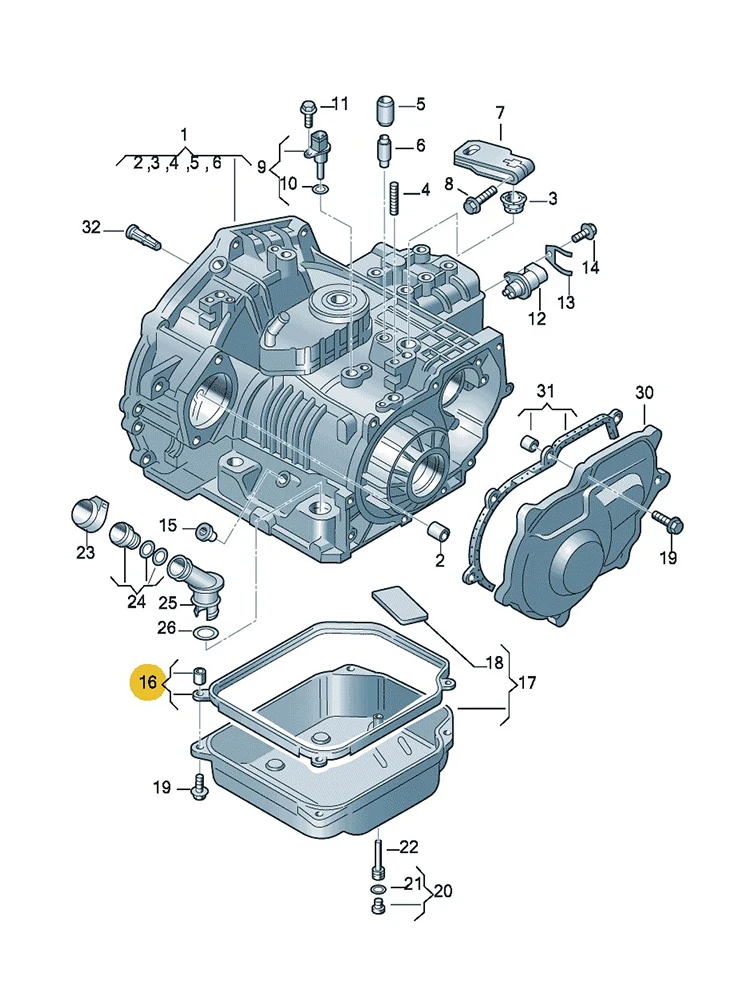 BOICY Transmission oil pan gasket for Beetle Golf Jetta Polo Rabbit A3/S3 Octivia Leon Toledo Ibiza/ST 096321370 095321371