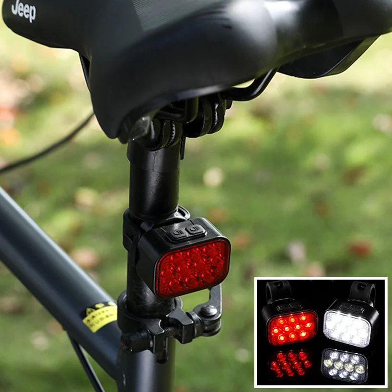 Cycling Bicycle Front Rear Light Set 10 LED Bike USB Charge Headlight Light MTB Waterproof Taillight LED Lantern Bike Parts