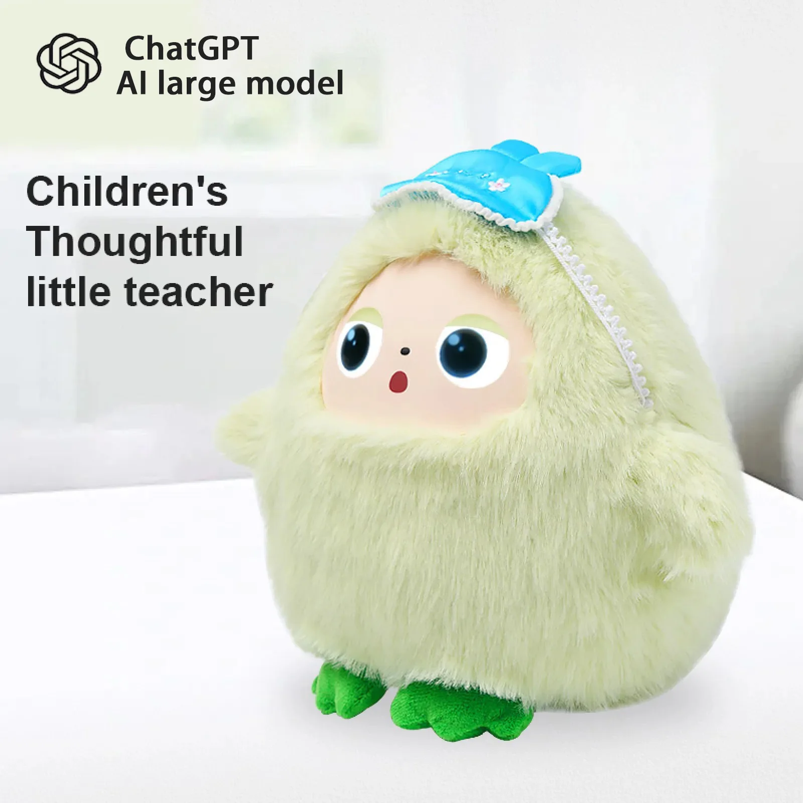 AI Plush Toy W/Smart Voice&LED Eyes,Interactive Companion for Kid/Adult‌Gift-ReadyRechargeable E-Pet open up fun life W/Tuya App