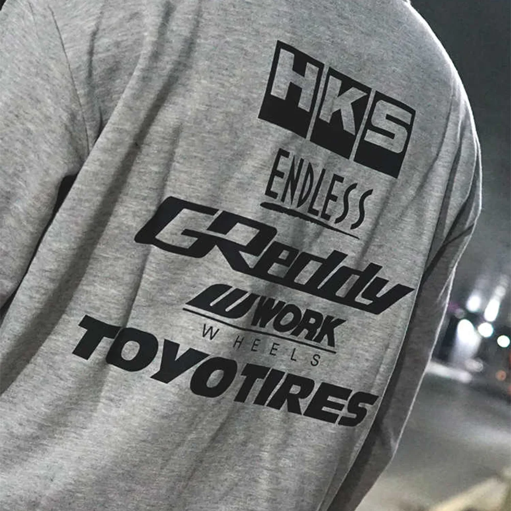 New Arrivals Autumn and Winter Japanese JDM Modified Car Style HKS ENDLESS Pure Cotton Adult Racing Sport Unisex Pullover