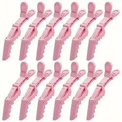 12Pcs/Set Fashion Hairdressing Alligator Clip Barrettes Hair Clips Barber Shop Beauty Salon Supplies Hair Accessories