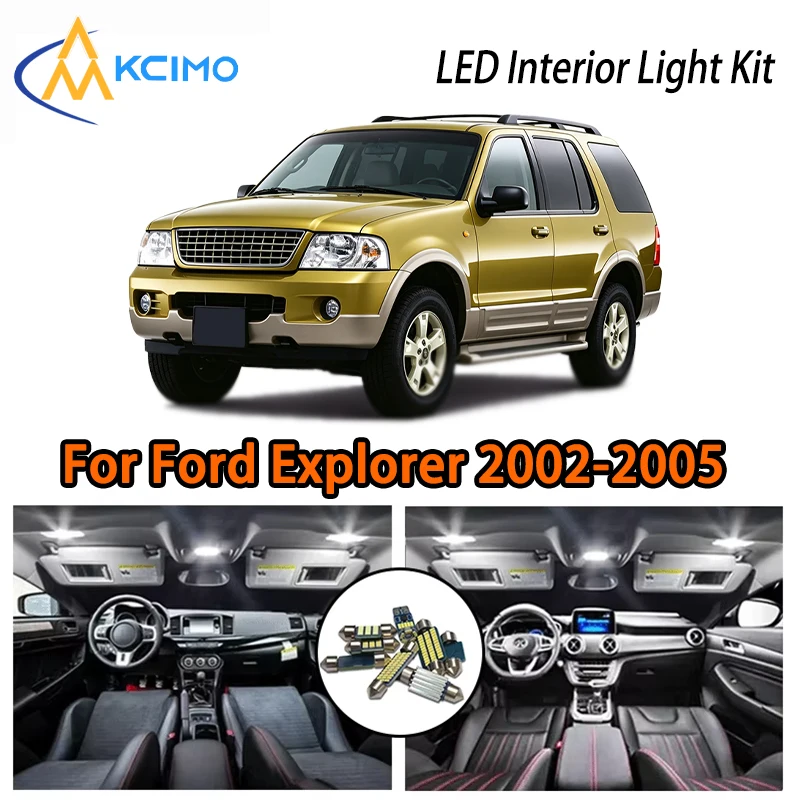 

Two Colors LED Interior Kit For Ford Explorer 2002-2005 , Super Bright Easy Install Atmosphere Ligh
