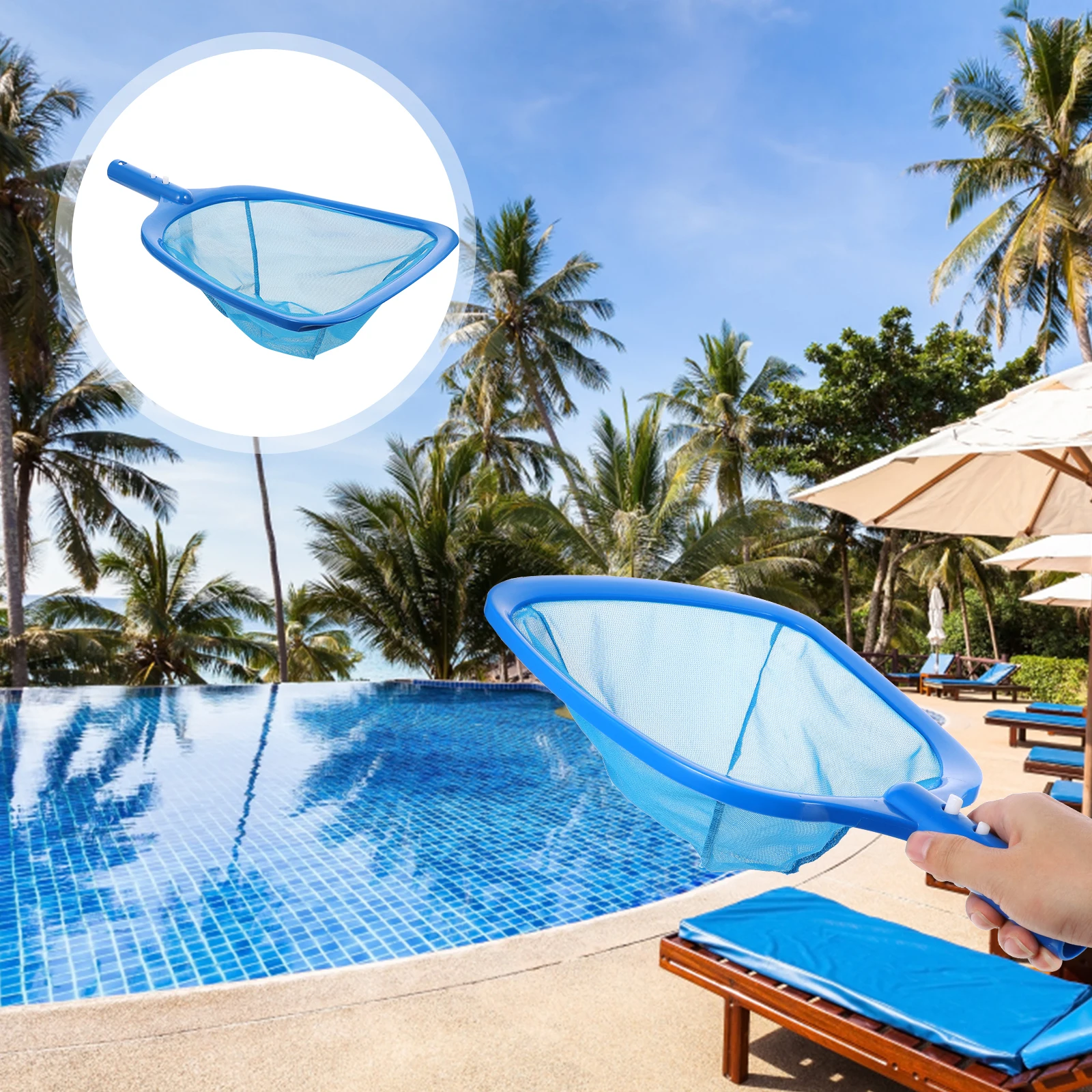 

Firm Sturdy Skimmer Fine Mesh Leaf Rake For Pools Spas Ponds Fish Tanks Durable Lightweight No Crack Efficient