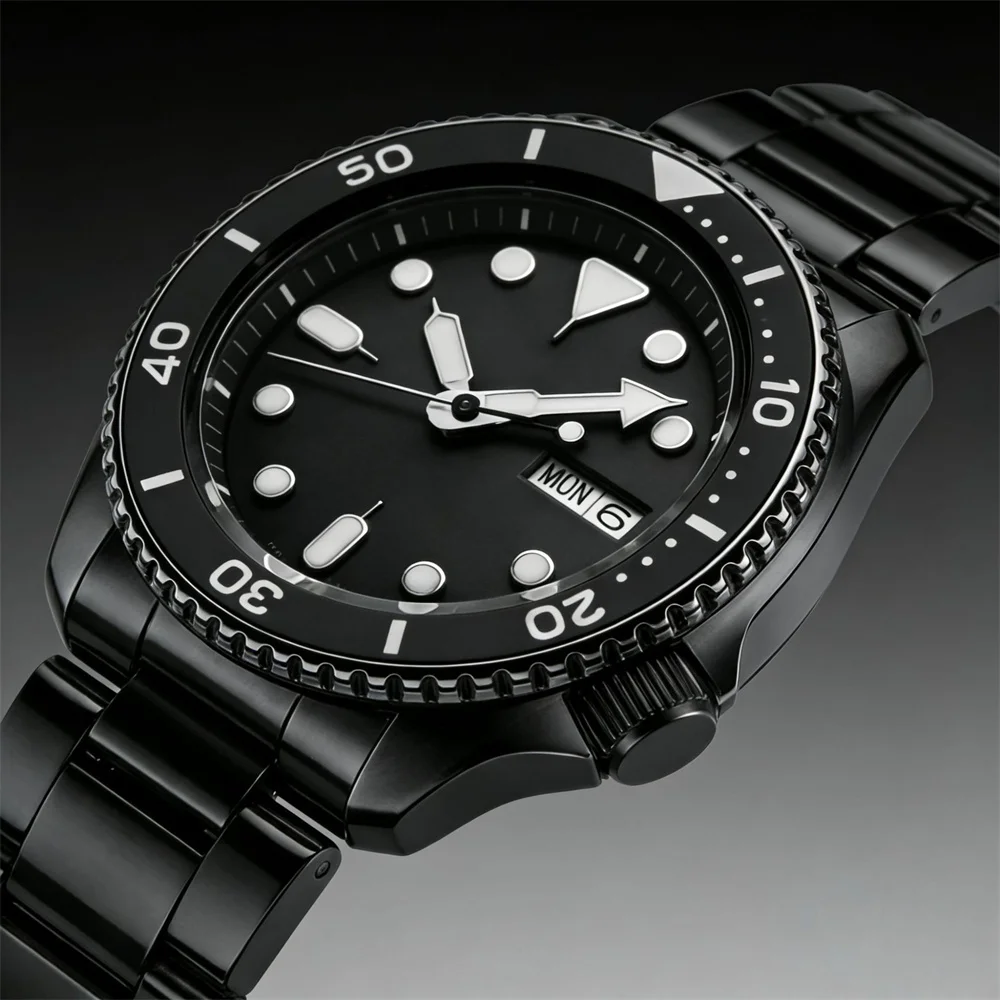 Quartz men's round original style casual screw-down crown single-fold clasp water-resistant business casual pointer watch