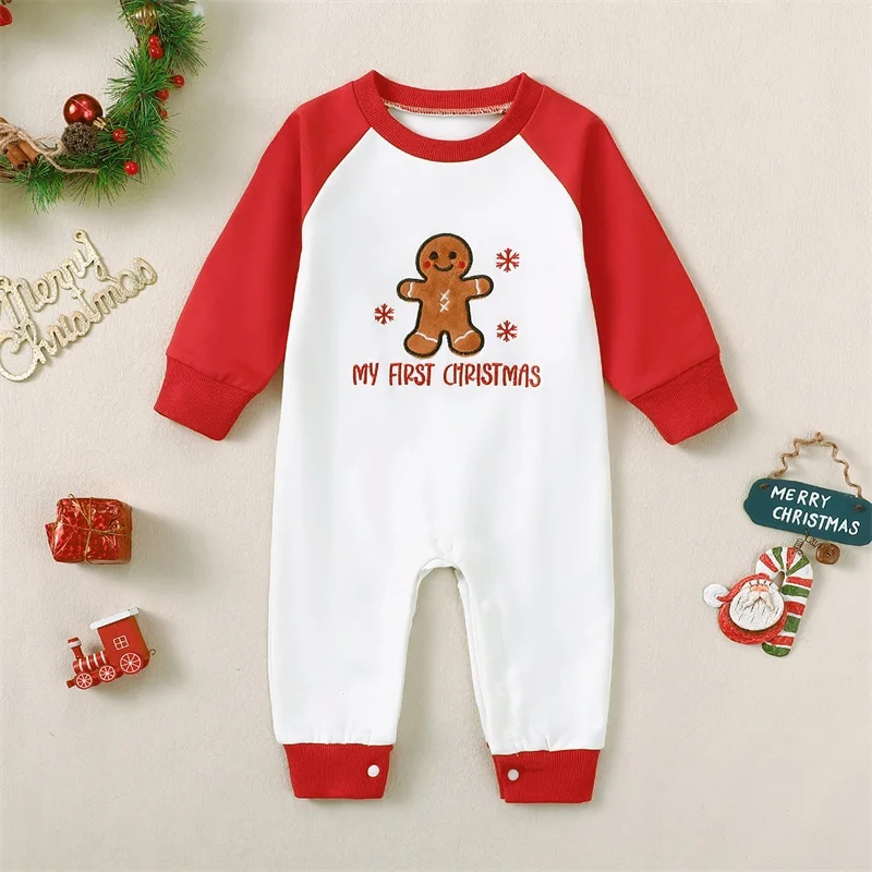 

Cute Reindeer Print Hooded Jumpsuit Warm Fleece Christmas Romper for Infant Toddler Boys Girls Long Sleeve Outfit