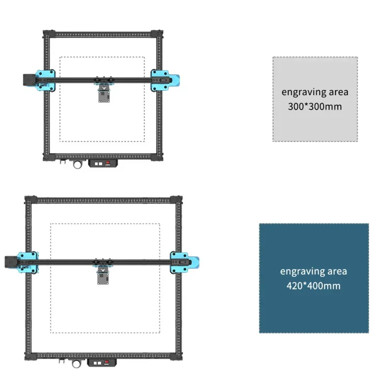 Fai da te Desktop incisione Laser profilo in alluminio telaio 600x600mm Kit di aggiornamento incisore per TTS-25 TTS-55 TTS-10 parti CNC