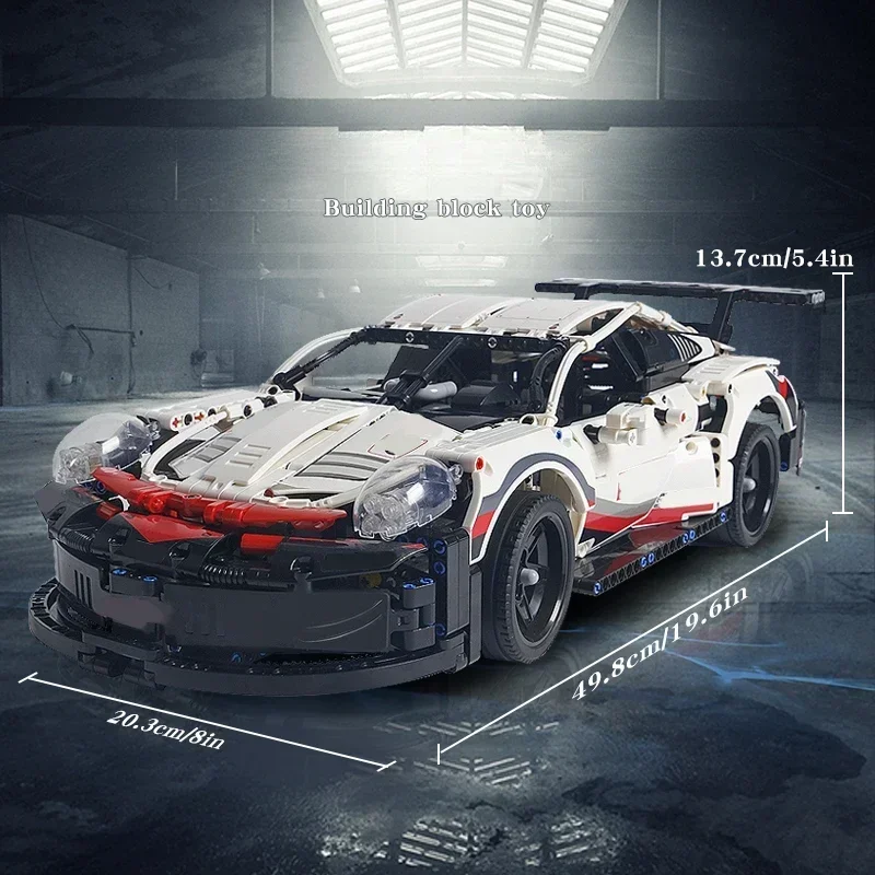 ตัวต่อรถแข่งสุดเท่ 1580 ชิ้น รุ่น RSR รถสปอร์ตย้อนยุค ของเล่นประกอบสำหรับเด็ก
