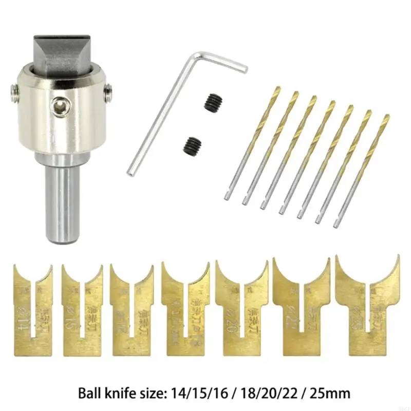 M6CF Premium Beads Drill Ball Woodworking Milling Cutter Molding Tool