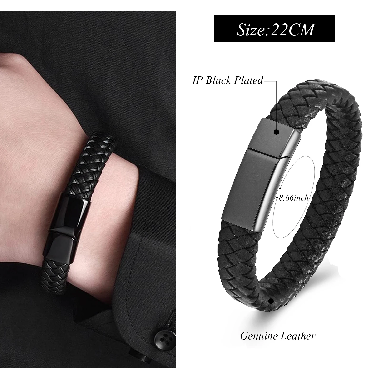 Link Bangle Cremation Memorial Ashes Holder Bracelet Keepsake Jewelry Funeral Cremains Locket Men`s Cuff Bracelet Urn
