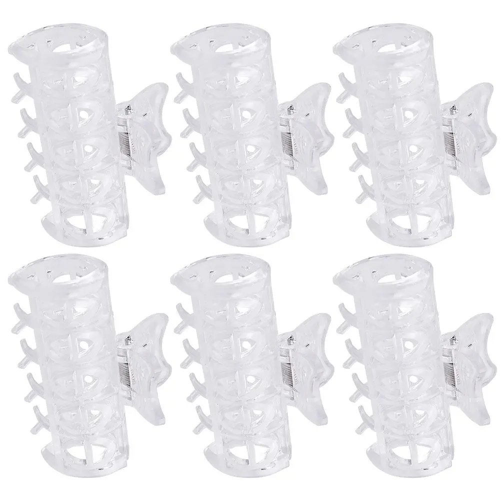 

6Pcs Hot Roller Clips for Hair Curlers Professional Heat Resistant Claw Clamps Salon Grade Styling Tools for Home Use and Beauty