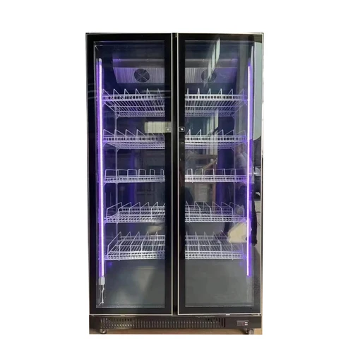 Refrigerador Comercial Vertical Para Bebidas Con Puertas De
