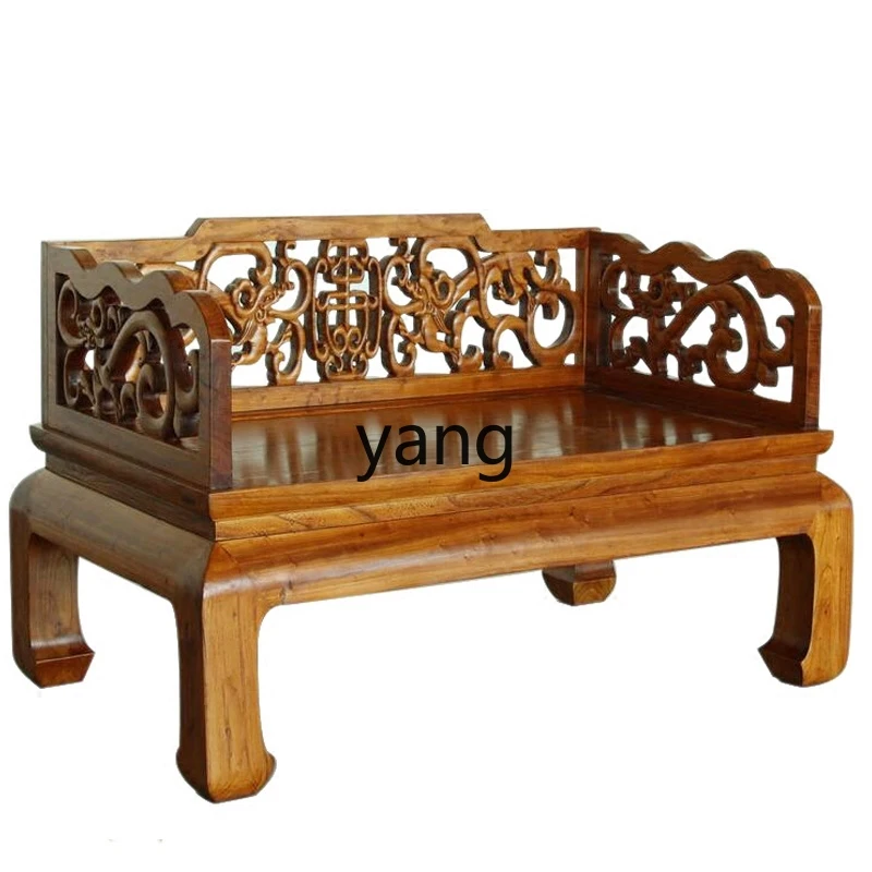 

XYY classical solid wood sofa Arhat bed ancient and modern Chinese carved antique single sofa