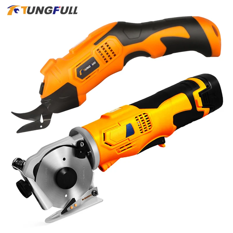 

16.8V/3.6V Electric Rotary Scissors Wireless Battery Cutter Cloth Leather Cutting Tools Cordless Electric Scissors Rechargeable