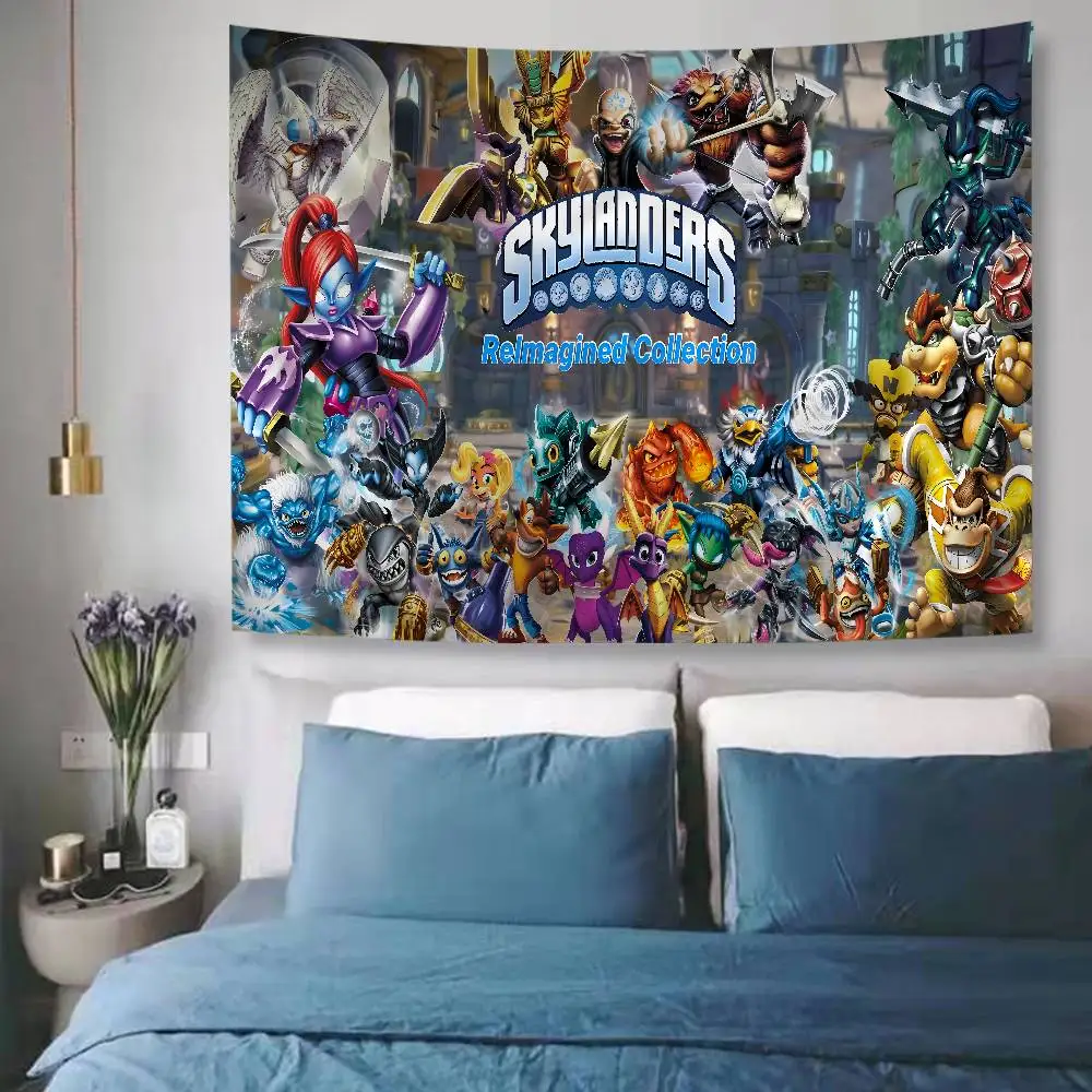 S-Skylanders Hanging Bohemian Tapestry Hanging Tarot Hippie Wall Rugs Dorm Japanese Tapestry
