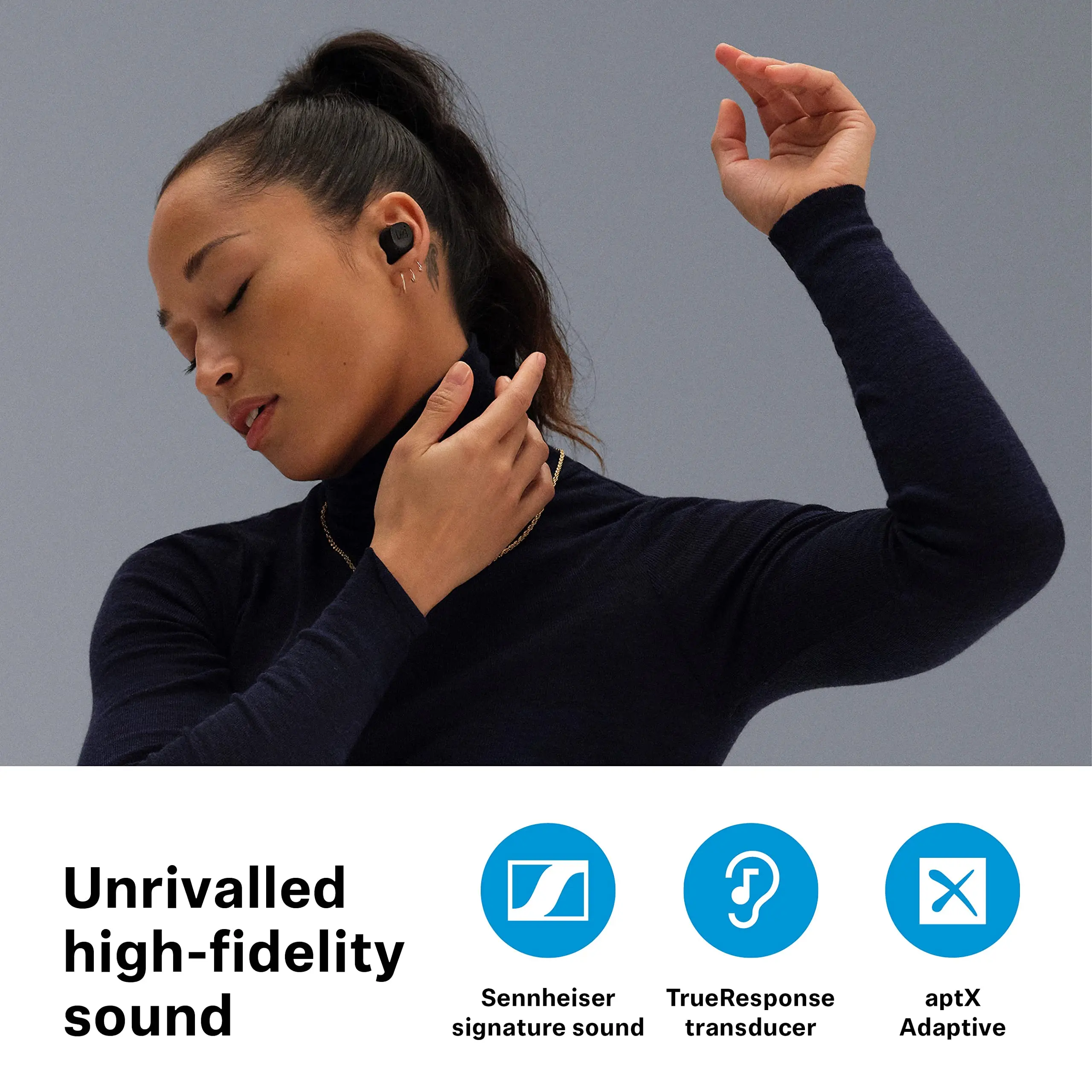 100% Original Sennheiser MOMENTUM True Wireless 3 Noise Cancelling Headphones Sports Running  Music Earplugs HIFI Stereo Headset