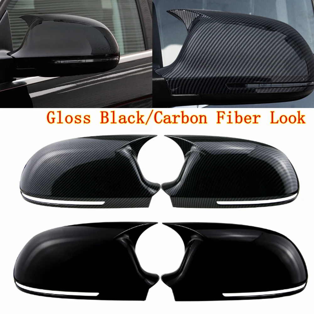 

For Audi A3 A4 B8 A5 A6L A8L RS6 S8 Q3 Rearview Side Mirror Cover Wing Cap Exterior Door Rear View Mirrors Case Trim Shell